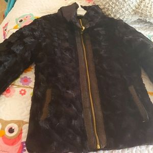 Iz Byer Girl 10-12 Large Black Coat